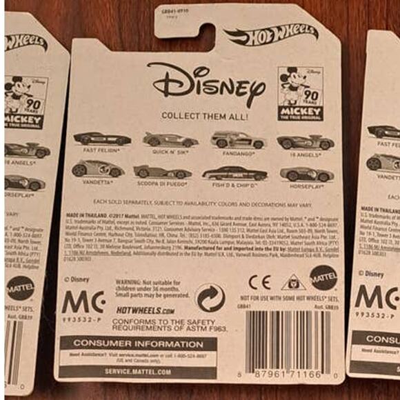 Original 2017 Hot Wheels Disney Goofy in Fandango #3 out of #8 - Picture 4 of 4